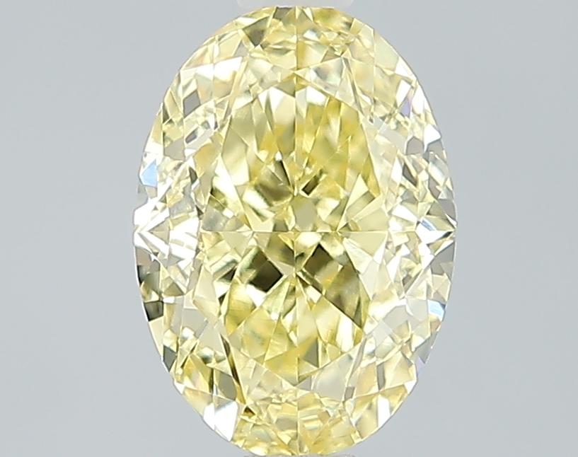2.38 Ct. Fancy Vivid Yellow Oval Lab Grown Diamond