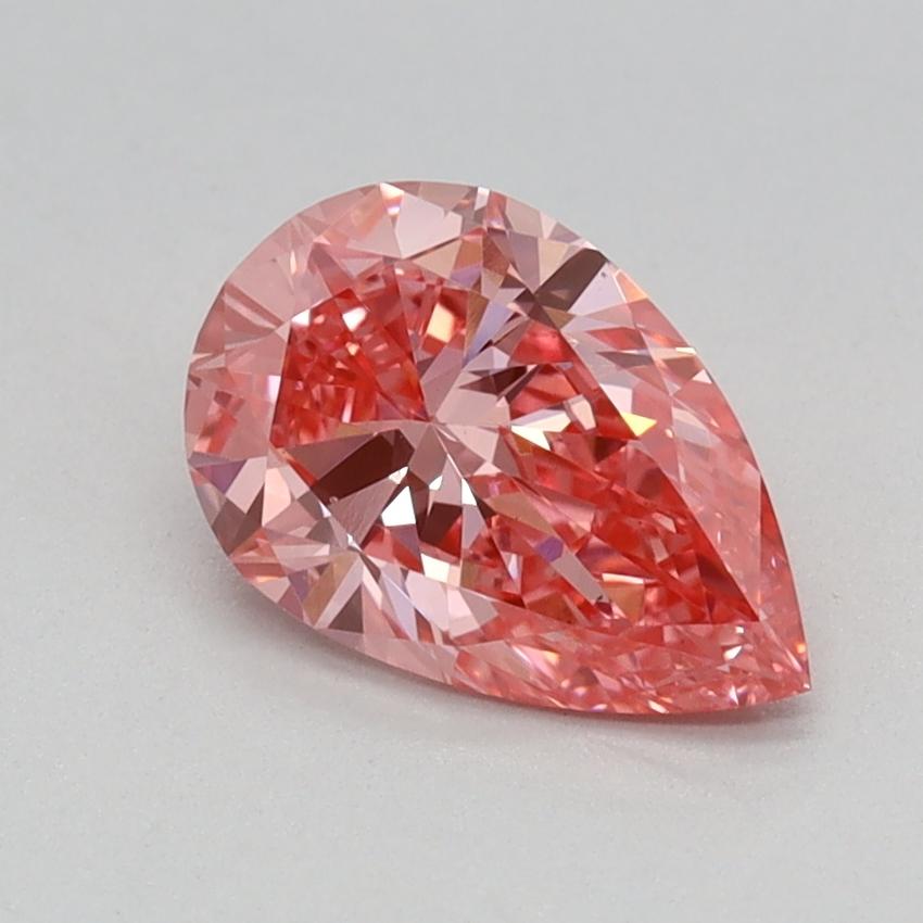 0.76 Ct. Fancy Vivid Pink Pear Lab Grown Diamond