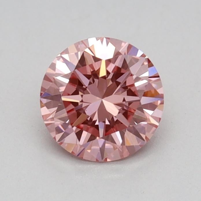0.48 Ct. Fancy Vivid Pink Round Lab Grown Diamond