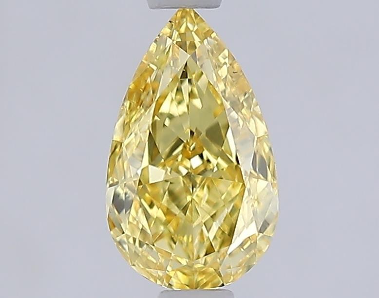 1.00 Ct. Fancy Vivid Yellow Yellow Pear Lab Grown Diamond