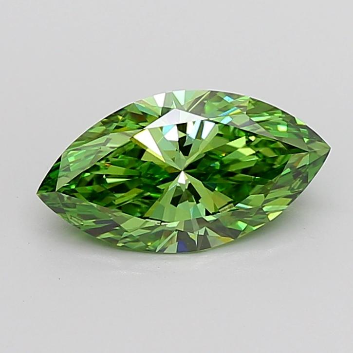 2.54 Ct. Fancy Vivid Green Marquise Lab Grown Diamond