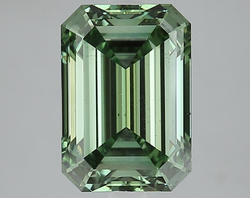 4.06 Ct. Fancy Vivid Green Emerald Lab Grown Diamond