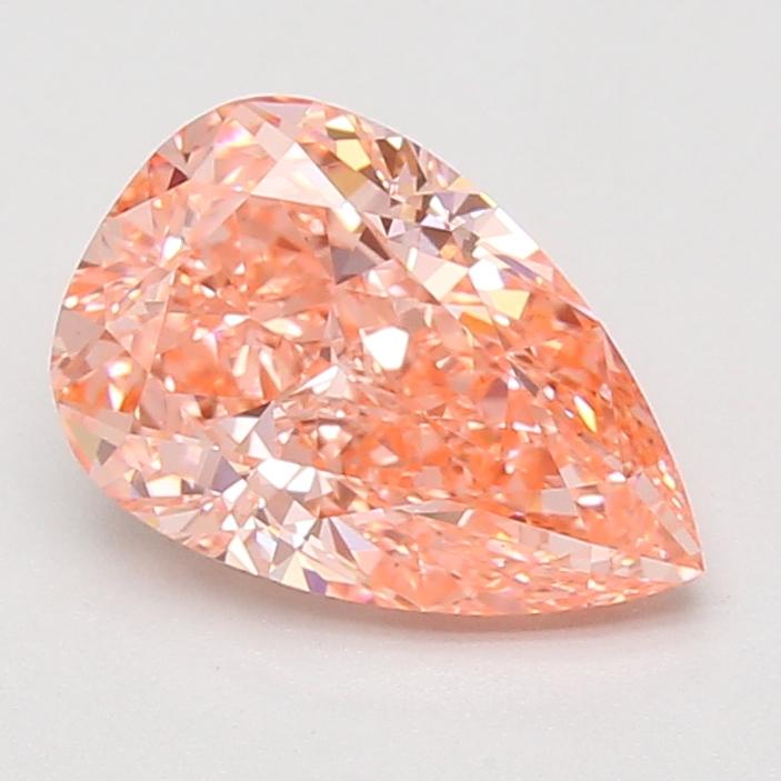 2.52 Ct. Fancy Vivid Pink Pear Lab Grown Diamond