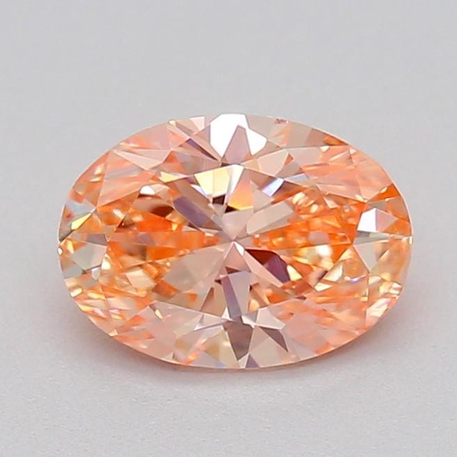 0.48 Ct. Fancy Vivid  Pink Oval Lab Grown Diamond
