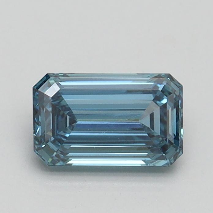 0.72 Ct. Fancy Intense Blue Emerald Lab Grown Diamond