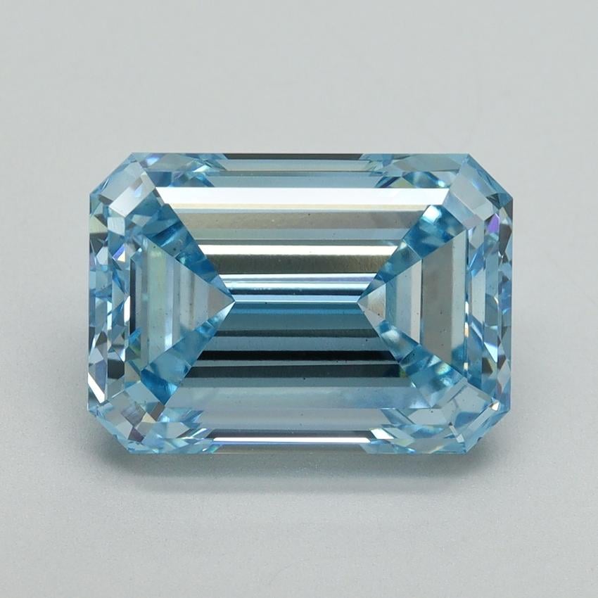 5.54 Ct. Fancy Intense Blue Emerald Lab Grown Diamond
