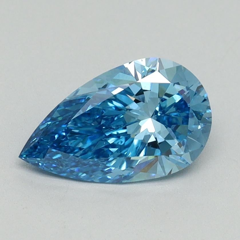 1.04 Ct. Fancy Vivid Blue Pear Lab Grown Diamond