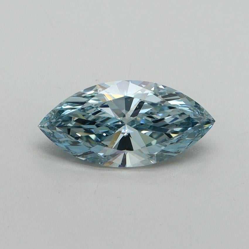 1.00 Ct. Fancy Vivid Blue Marquise Lab Grown Diamond