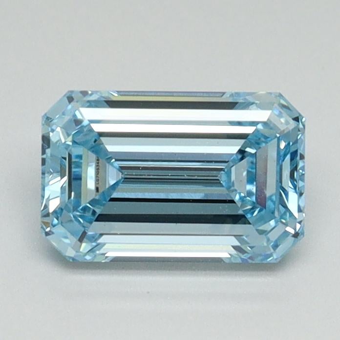 1.05 Ct. Fancy Intense Blue Emerald Lab Grown Diamond