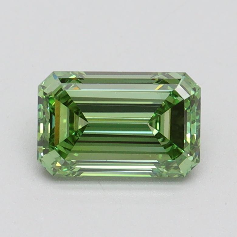 1.06 Ct. Fancy Vivid Green Emerald Lab Grown Diamond