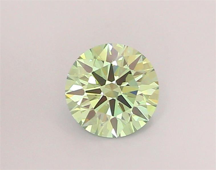 1.02 Ct. Fancy Vivid  Green Round Lab Grown Diamond
