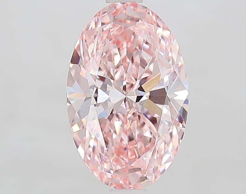 2.09 Ct. Fancy Vivid Pink Oval Lab Grown Diamond