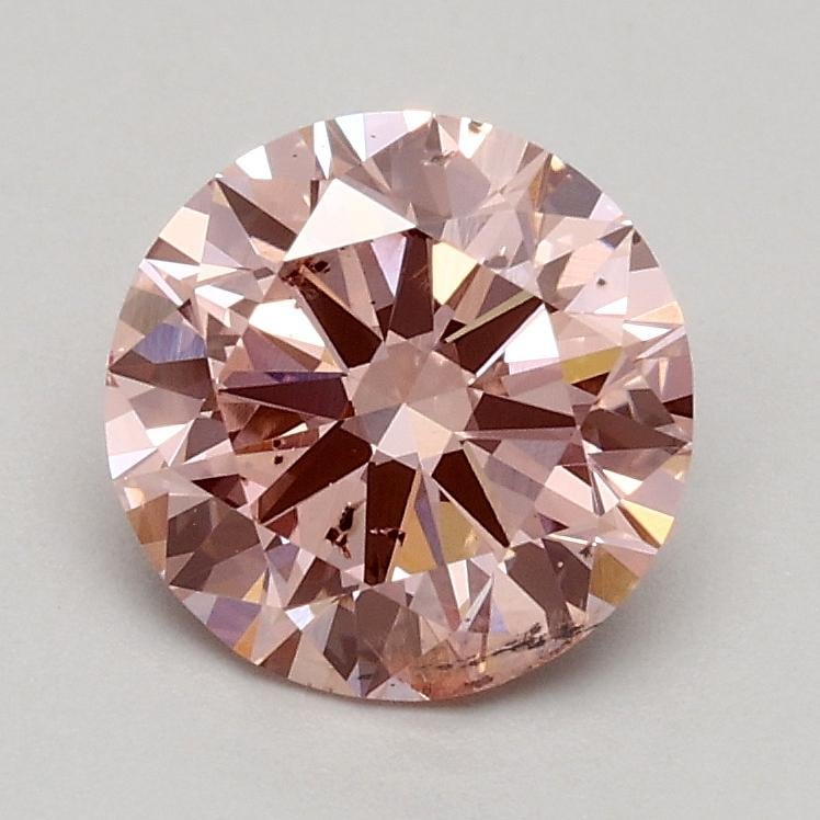 1.01 Ct. Fancy Intense Pink Round Lab Grown Diamond
