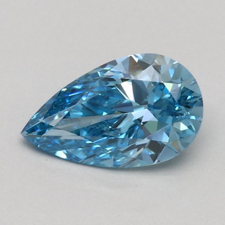 0.53 Ct. Fancy Vivid Blue Pear Lab Grown Diamond