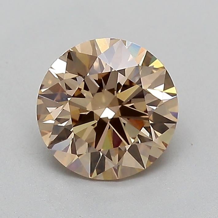 1.54 Ct. Fancy Light  Brown Round Lab Grown Diamond