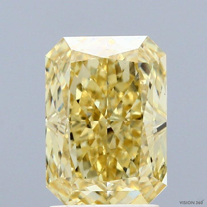 2.62 Ct. Fancy Intense Yellow Radiant Lab Grown Diamond