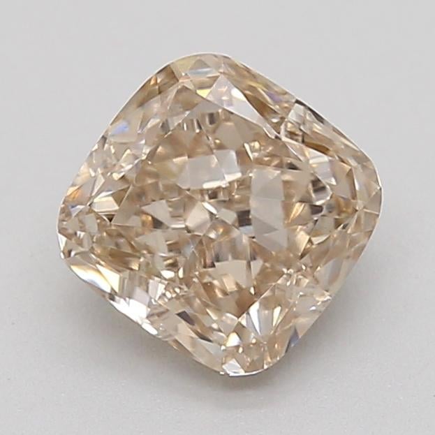 0.71 Ct. Very Light  Brown Cushion Lab Grown Diamond