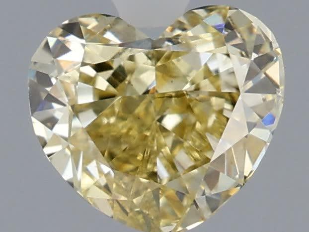 1.01 Ct. Fancy Yellow Heart Lab Grown Diamond