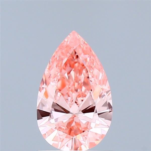 0.85 Ct. Fancy Vivid Pink Pear Lab Grown Diamond