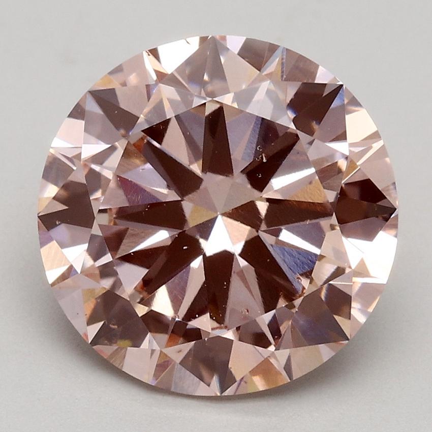 3.00 Ct. Fancy Intense Pink Round Lab Grown Diamond