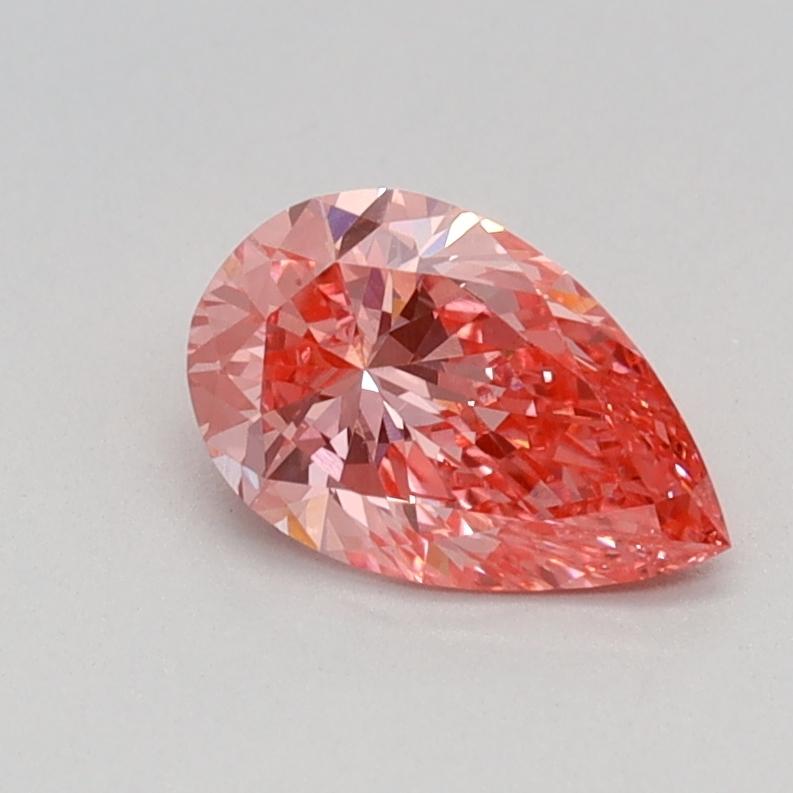 0.58 Ct. Fancy Vivid Pink Pear Lab Grown Diamond