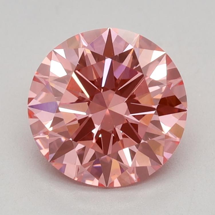 1.04 Ct. Fancy Vivid Pink Round Lab Grown Diamond