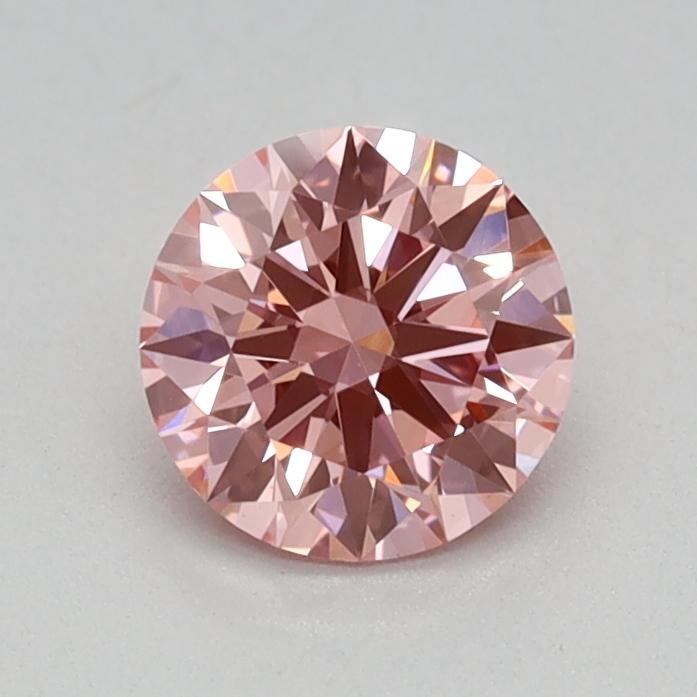 0.50 Ct. Fancy Vivid Pink Round Lab Grown Diamond