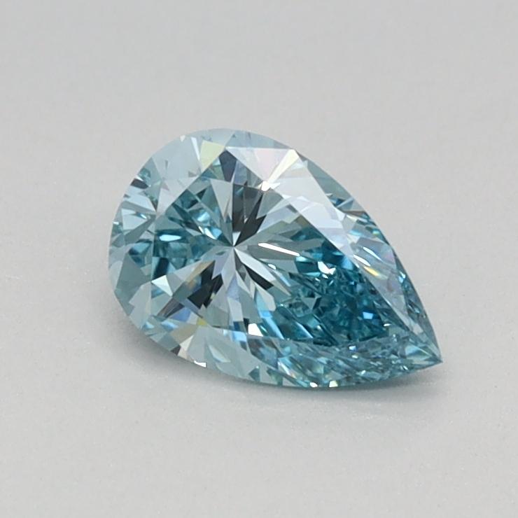 0.39 Ct. Fancy Vivid Blue Pear Lab Grown Diamond
