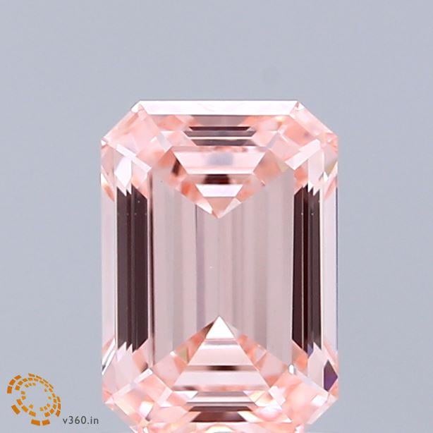 1.59 Ct. Fancy Intense Pink Emerald Lab Grown Diamond