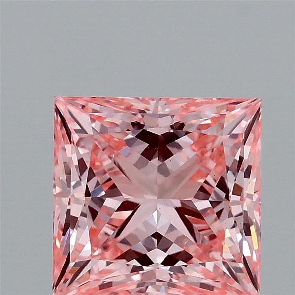 1.91 Ct. Fancy Vivid Pink Princess Lab Grown Diamond