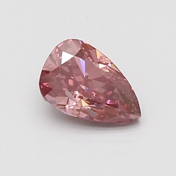 0.52 Ct. Fancy Vivid Brownish Pink Pear Lab Grown Diamond
