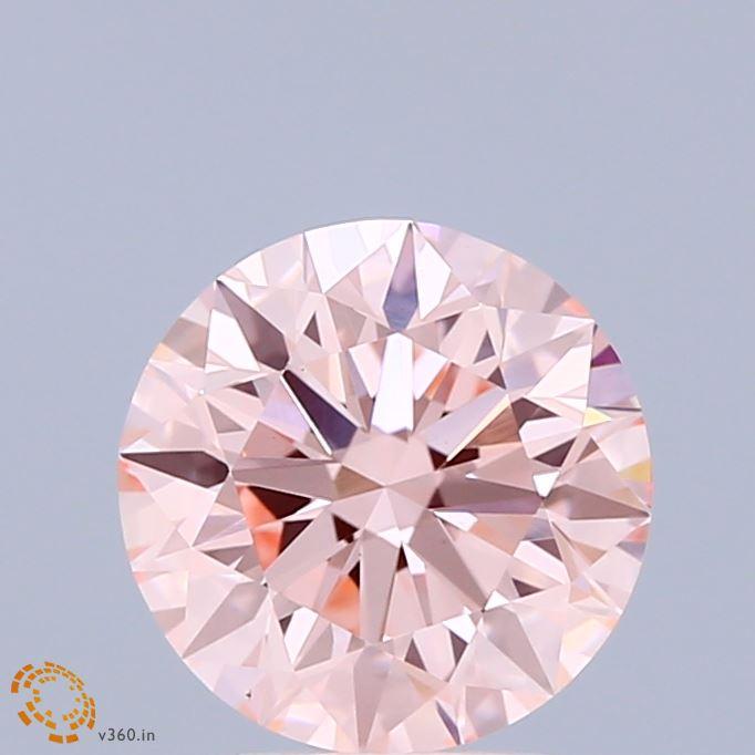 1.93 Ct. Fancy Intense Pink Round Lab Grown Diamond