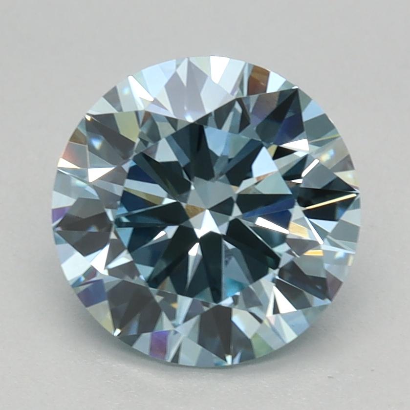 1.50 Ct. Fancy Intense Blue Round Lab Grown Diamond