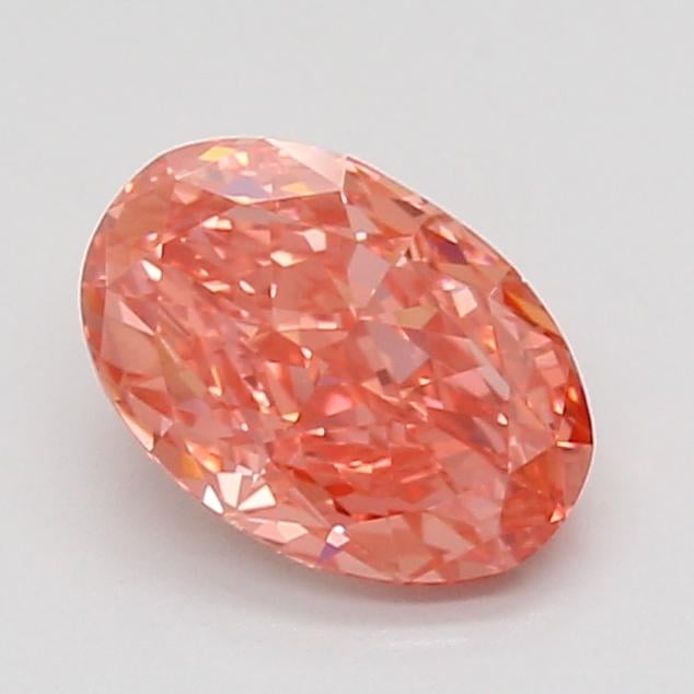 1.53 Ct. Fancy Vivid Pink Oval Lab Grown Diamond