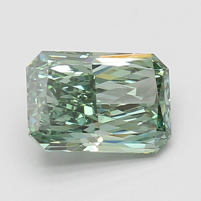 2.04 Ct. Fancy Vivid Green Radiant Lab Grown Diamond