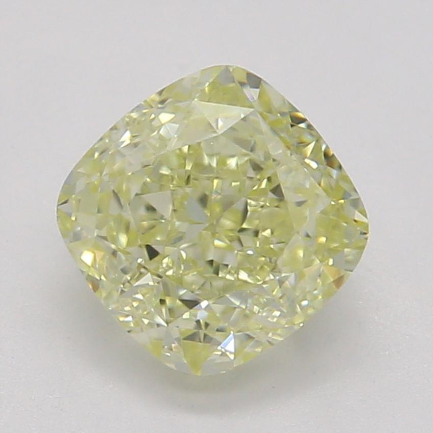 0.79 Ct. Fancy Light Yellow Cushion Diamond