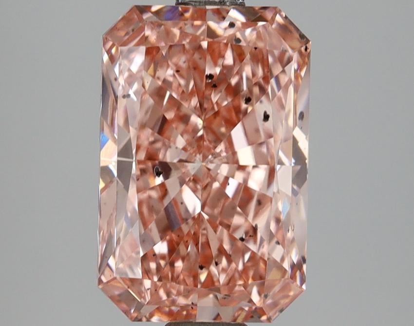 3.12 Ct. Fancy Vivid Pink Radiant Lab Grown Diamond