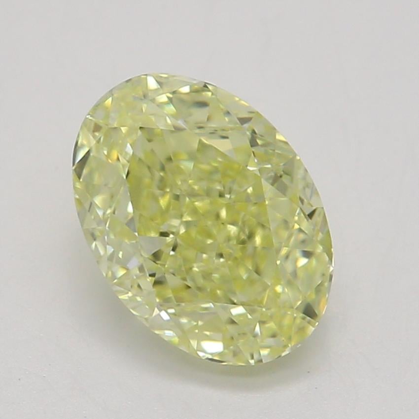 0.92 Ct. Fancy Yellow Oval Diamond