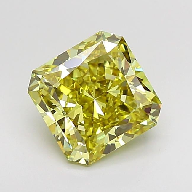 3.04 Ct. Fancy Intense  Yellow Radiant Lab Grown Diamond