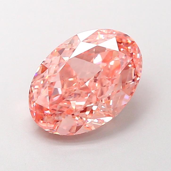 2.47 Ct. Fancy Intense Pink Oval Lab Grown Diamond