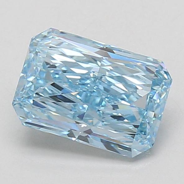 1.57 Ct. Fancy Vivid Blue Radiant Lab Grown Diamond