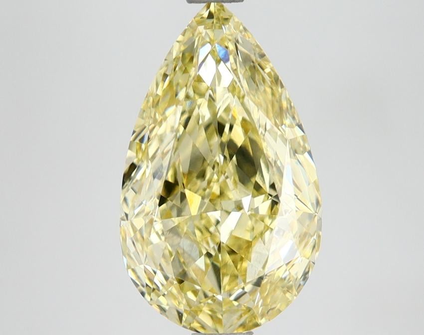 3.01 Ct. Fancy Intense Yellow Pear Lab Grown Diamond