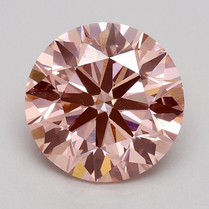 1.81 Ct. Fancy Intense Pink Round Lab Grown Diamond