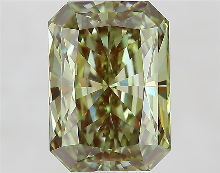 3.90 Ct. Fancy Intense  Green Radiant Lab Grown Diamond