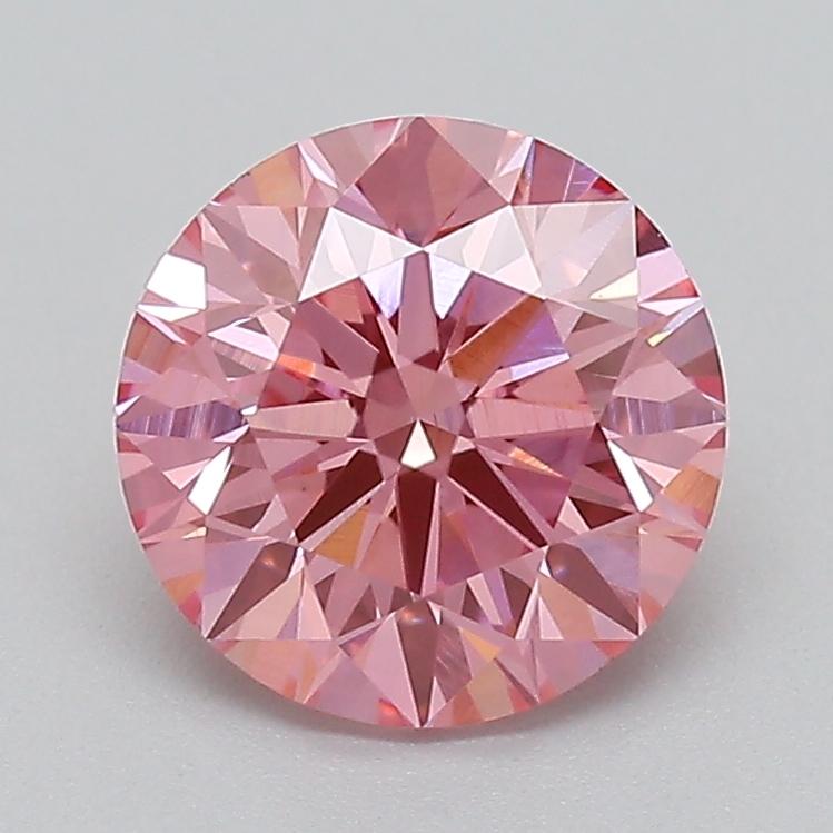 1.03 Ct. Fancy Vivid  Pink Round Lab Grown Diamond