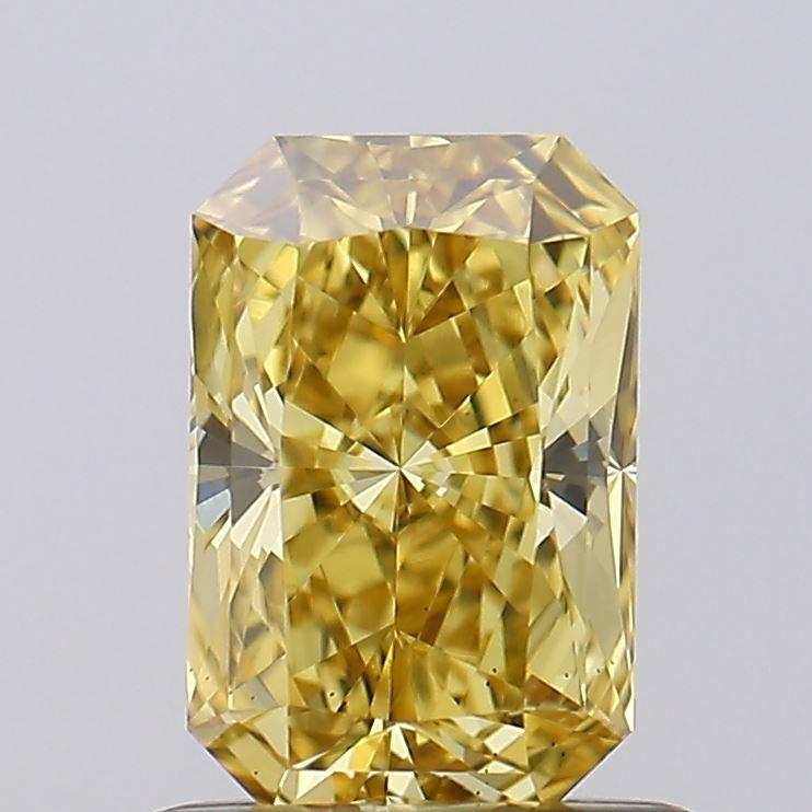 0.76 Ct. Fancy Intense Brownish Yellow Radiant Lab Grown Diamond