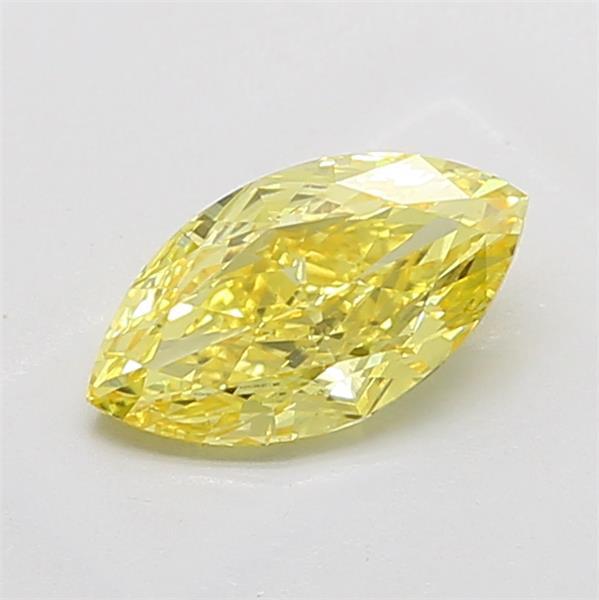 1.83 Ct. Fancy Vivid Yellow Marquise Lab Grown Diamond