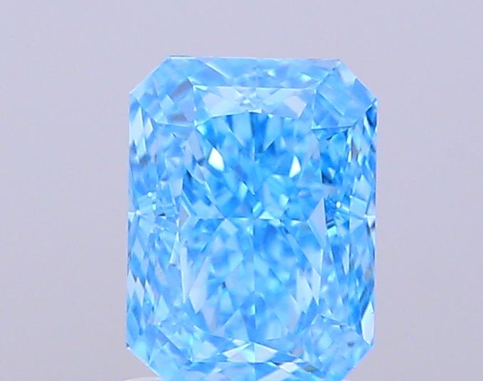 1.51 Ct. Fancy Vivid  Blue Radiant Lab Grown Diamond