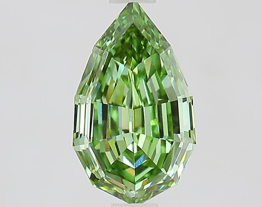 1.58 Ct. Fancy Green Pear Lab Grown Diamond