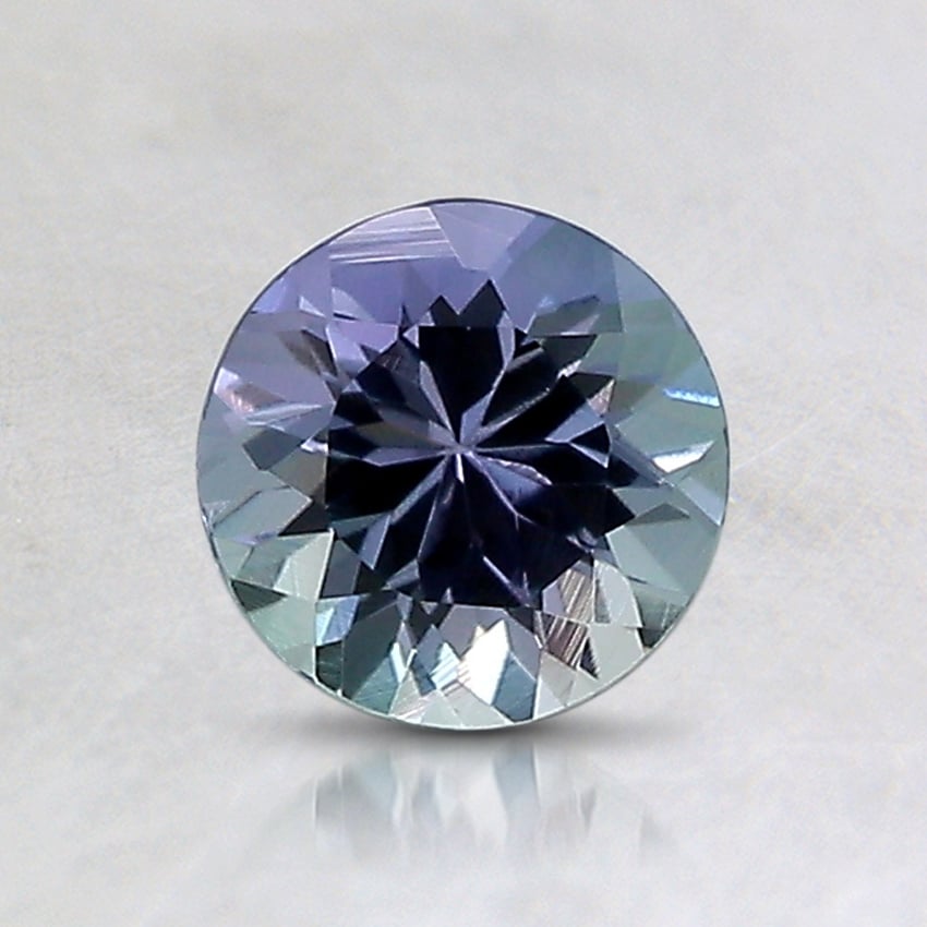 5.9mm Unheated Parti-Color Round Tanzanite